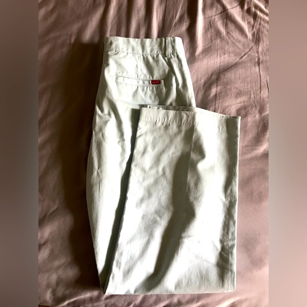 Never worn Levi’s blue wide leg pants.